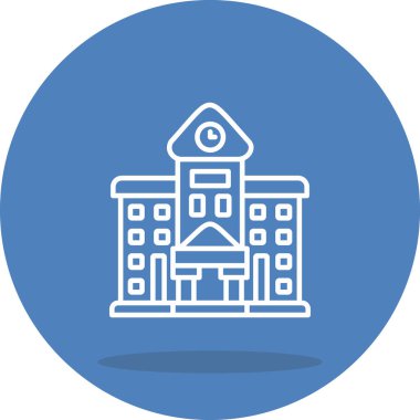 Üniversite ikon vektör çizimi tasarımı