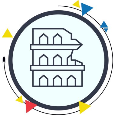 Colosseum Sofistike Temiz Ürün Grafik Şekli