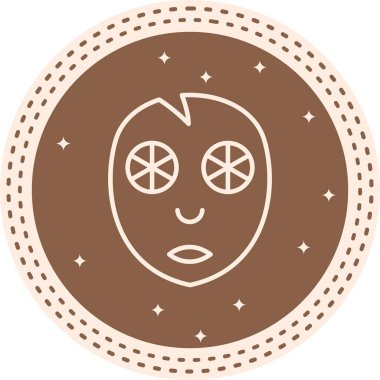 Yüz Maskesi Simgesi, Basit Resim