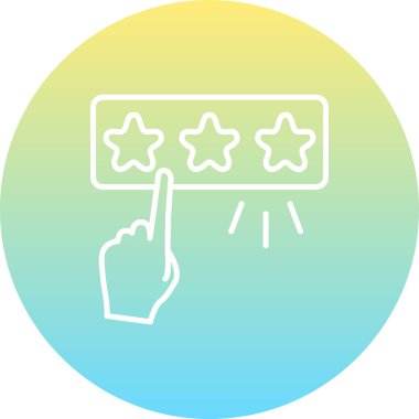 Basit geribildirim simgesi vektör çizimi