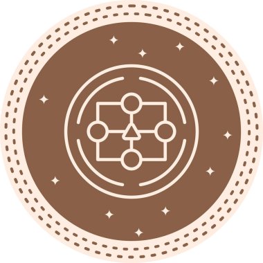 Algoritma modern simgesinin vektör çizimi