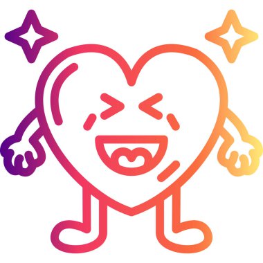 Gülen Kalp Yaratıcı Dinamik Web Tasarımı Nesnesi