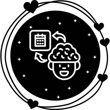 Beyin Takvimi Yaratıcı Yüksek Çözünürlüklü Grafik Elementi