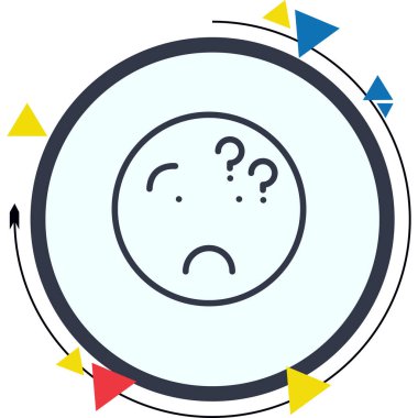 emoji simgesi, web kullanımı için basit tasarım vektör çizimi