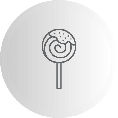 Lolipop Web simgesi vektör illüstrasyonu