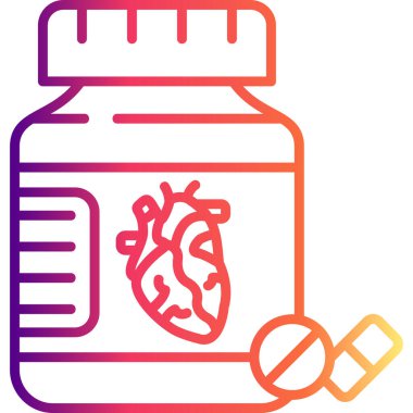 İlaç Şişeleri simgesi, vektör illüstrasyonu basit tasarım