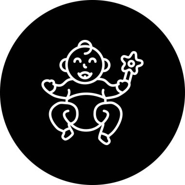 Yürüyen Çocuk Modern Yaratıcı Sanat Sembolü