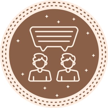 Basit geribildirim simgesi vektör çizimi