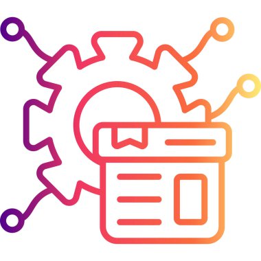 ürün web simgesi vektör illüstrasyonu