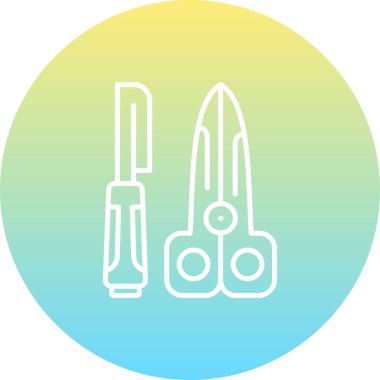 Cerrahi Araçlar Tarzlı İşlevsel Web Arayüzü Elementi