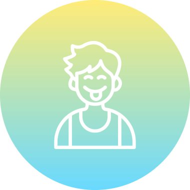 boy avatar icon, vector illustration simple design
