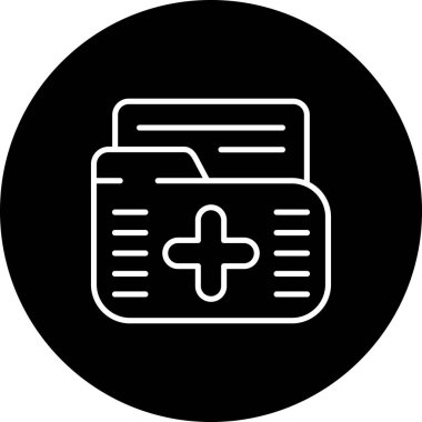 tıbbi ağ simgesi vektör illüstrasyonu