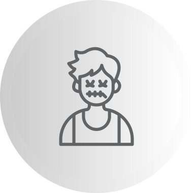 erkek avatar simgesi, vektör illüstrasyonu basit tasarım