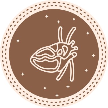 kalp atrium simgesi, vektör çizimi basit tasarım