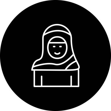 Türbanlı Kadın Sofistike Temiz Ürün Grafik ŞekliName