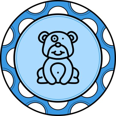 Zany Ayısı Dengeli Marka Vektörü Sembolü