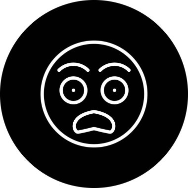 Çizgi film karalama simgesi web işareti, beyaz arkaplanda izole edilmiş emoji simgesi