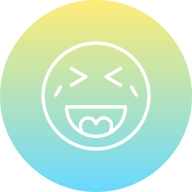 emoji simgesi, web kullanımı için basit tasarım vektör çizimi