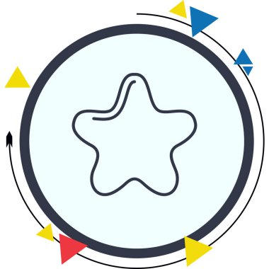 Bir Yıldız Derecelendirme Yaratıcı Fonksiyonel Web Grafik Sembolü