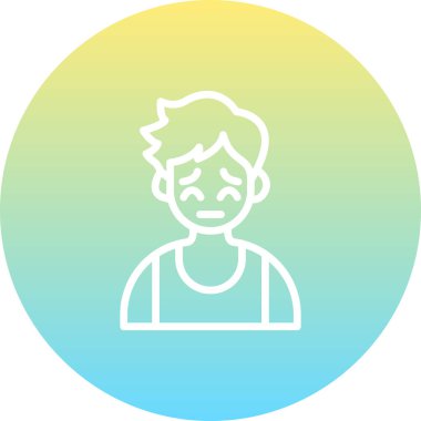 boy avatar icon, vector illustration simple design