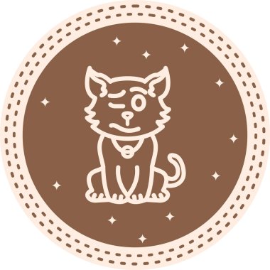 Sersemlemiş Kedi Farklı Canlı Dijital Grafik Özelliği