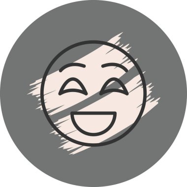 emoji simgesi, web kullanımı için basit tasarım vektör çizimi