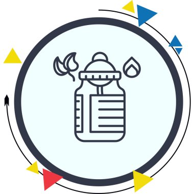 Taşıyıcı yağ şişesi. Dermatoloji kozmetik, cilt nemlendirici kozmetik