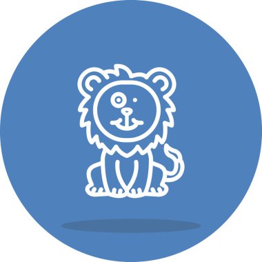 Zany Lion Ayrı Temiz Damgalama Grafik ŞekliName