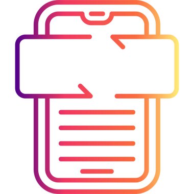 Basit geribildirim simgesi vektör çizimi