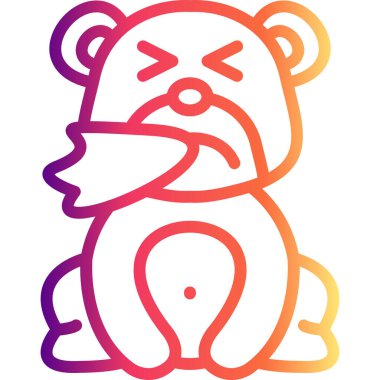 Sneezing Bear Balanced Custom Flat  Layout