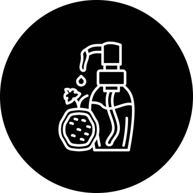 Passionfruit Seed Oil şişe ikonu. Nemlendirici cilt kozmetiği