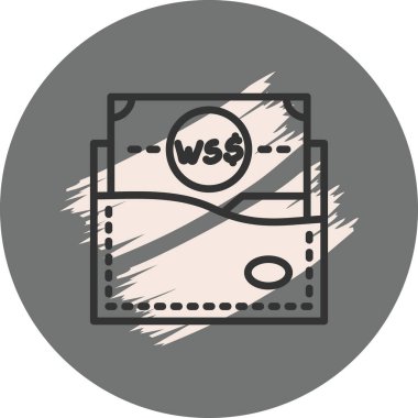 Samoa Cüzdanı Dinamik Modern Yaratıcı Vektör Varlığı