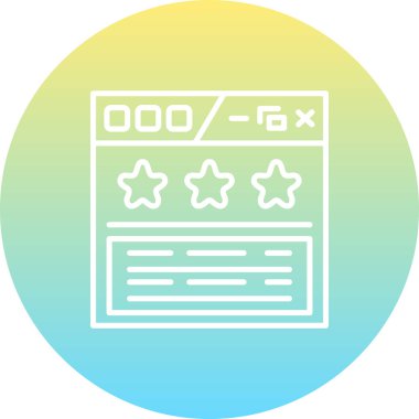 Basit geribildirim simgesi vektör çizimi