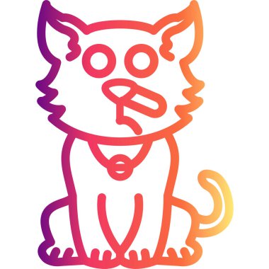 Yalancı Kedi Yüksek Çözünürlüklü Minimum Vektör Tasarımı