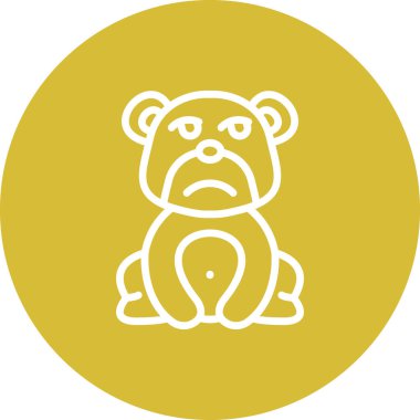 Eğlendirilmemiş Ayı Temizlenmiş Dijital Grafik Düzeni