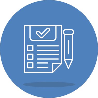 Belge Simgesi. Web Kullanımı için Basit Vektör İllüstrasyonu.