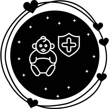 Sağlık Sigortası Bebek Stili Yüksek Çözünürlüklü Sanat Sembolü