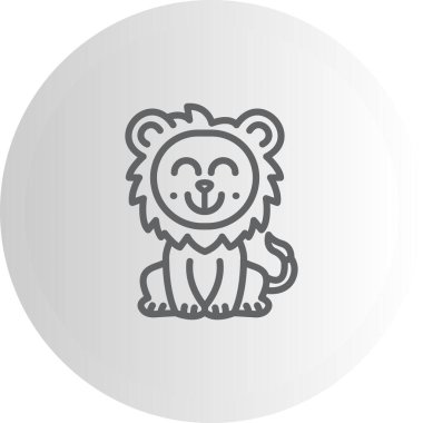 Kırmızı Aslan Zarif Modern Sanat Düzenlemesi