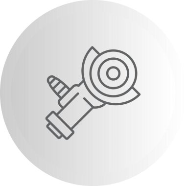 Öğütücü simgesi basit düz illüstrasyon