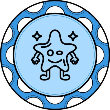 Flört Yıldızı Modern Dijital Sanat Nesnesi