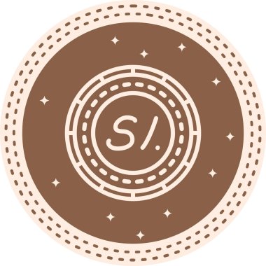 Peru Sikkesi Zarif Modern Sanat Sembolü