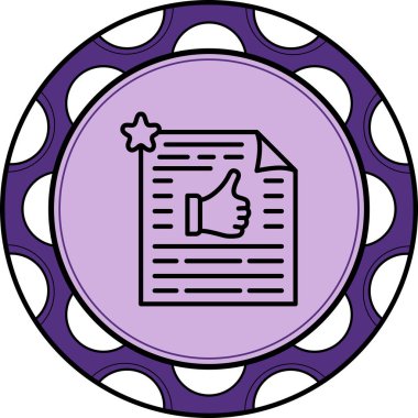 Basit geribildirim simgesi vektör çizimi