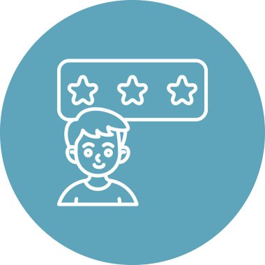 Basit geribildirim simgesi vektör çizimi