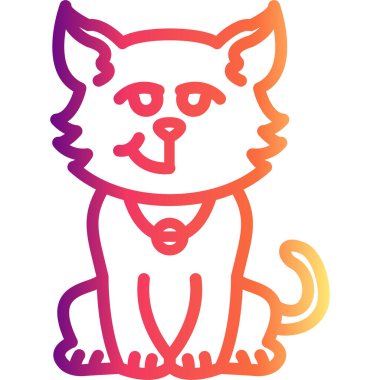 Sihirli Gülümseyen Kedi Profesyonel Asgari Yaratıcı Nesne