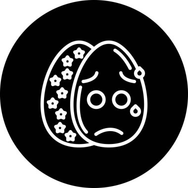 Paskalya Anksiyetesi Terli Yumurta Ayrı Dijital Grafik Özelliği