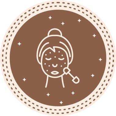 Spot Tedavi. Uygulamalar veya web sayfaları için basit yaratıcı simge