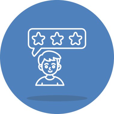 Basit geribildirim simgesi vektör çizimi