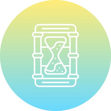 Sandglass Dengeli Düz Modern Tasarım Elemanı