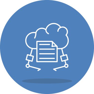 Bulut Depolama Diski Sofistike Temiz Ürün Grafik Şekli