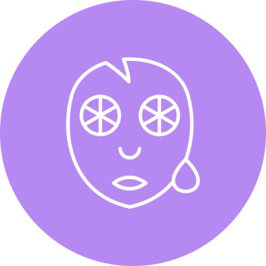 Jel Maske Simgesi, Basit İllüstrasyon